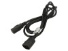 Cablu Alimentare IEC C13 la C14 1.8m Negru 10A
