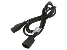 Cablu Alimentare IEC C13 la C14 1.8m Negru 10A