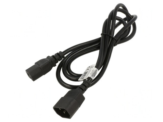 Cablu Alimentare IEC C13 la C14 1.8m Negru 10A