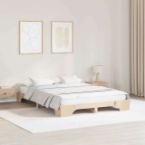 Cadru de pat 140x200 cm din lemn masiv de pin