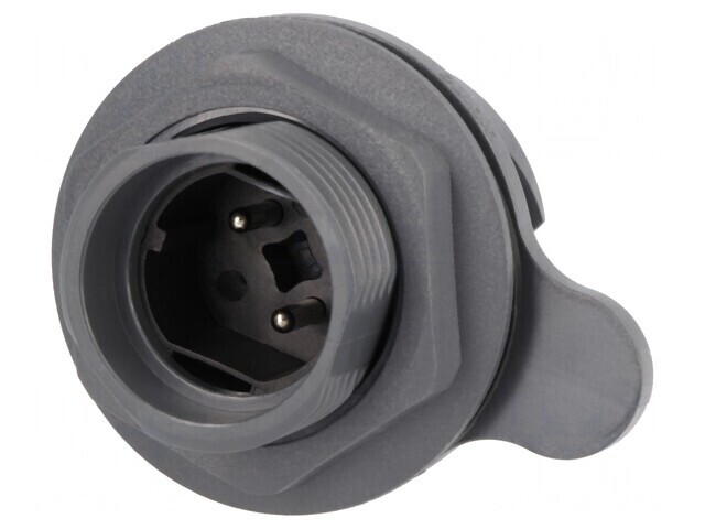 Conector Circular Soclu Tată 2 PIN Nichelat Buccaneer 7000