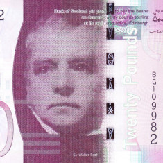 Bancnota Scotia 20 Pounds 2007 - P126a UNC ( Bank of Scotland )