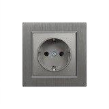 Priza cu Impamantare Leziter Nova 16A 250V Schuko Alb, Montaj Incastrat, IP20