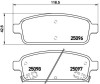 BREMBO P 59 080 PRIME LINE set placute frana,frana disc