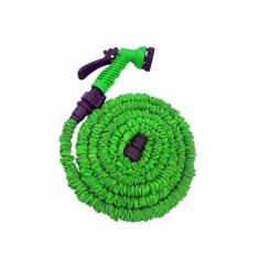 Furtun Extensibil de Gradina Macvi&reg; cu Pistol Multifunctional pentru Udat, Lungime 60m, Verde