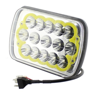 Proiector cu 3 moduri de lumina, 61 LED-uri, 12V-24V, lumina alb-galben - 109919 foto