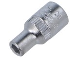 Cap tubular 6 puncte 4,5mm 1/4 oțel GEDORE L25mm scule profesionale
