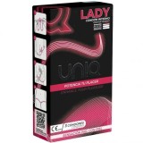 UNIQUE - CONDOM FEMININ FĂRĂ LATEX CU BRETELĆĂ 3 BUCĂȚI, Uniq