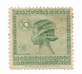 Congo Belgian - Emisiune reprezentativa: Congo, 1923-1924 - 10 C, neobliterat