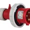 Fisa stecher 4 poli 3P+E 16A montaj pe cablu 6h 380V IP67 trifazic CEE mobil