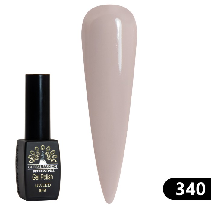 Oja semipermanenta Black Elite, Global Fashion 8 ml, 340