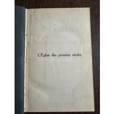 L&#039;Eglise des premiers siecles - E. Amann