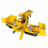 Spin Master Paw Patrol Rubble Flip and Fly - Vehicul 2 in 1 Buldozer Avion, Figurina inclusa, Set de joaca Patrula Catelusilor