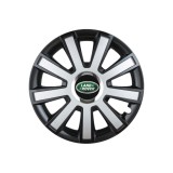 Set 4 capace roti Flash Gri-Negru R14 pentru gama auto Land Rover, Autohelix MSA