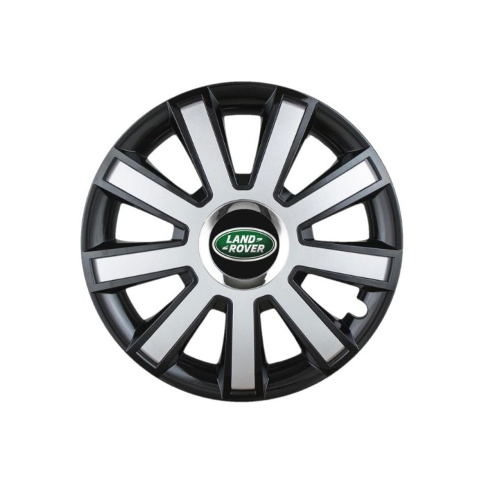 Set 4 capace roti Flash Gri-Negru R14 pentru gama auto Land Rover