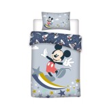 Lenjerie de patut Mickey Mouse 100 x 140, 100% bumbac