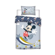 Lenjerie de patut Mickey Mouse 100 x 140, 100% bumbac