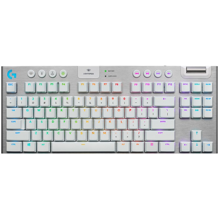 LOGITECH G915 X LIGHTSPEED TKL Wireless Gaming Keyboard - WHITE - US INTL - 2.4GHZ/BT - EMEA28i-935 - TACTILE &quot;920-012737&quot; (timbru verde 0.8 lei)