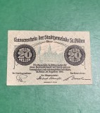 Bancnota Notgeld 20 heller 24 decembrie 1919
