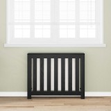Husă pentru Radiatoare Stejar Negru 104x20x82 cm Lemn Ingineresc
