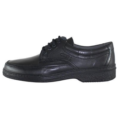 Pantofi casual barbati piele naturala - Otter negru - Marimea 41 foto