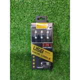 cablu telefon incarcare rapida maxcell usb 3in1 / L10
