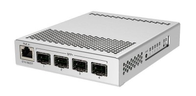 NET ROUTER/SWITCH 4 SFP+/CRS305-1G-4S+IN MIKROTIK &amp;quot;CRS305-1G-4S+IN&amp;quot; (timbru verde 2 lei) foto