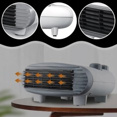 Aeroterma electrica PoTop 2000W cu 2 trepte de putere, termostat reglabil si protectie impotriva supraincalzirii &ndash; incalzire rapida si eficienta