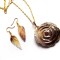 Set pandantiv si cercei cu sidef 41448