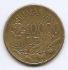 Romania 10,000 Lei 1947 - Mihai I, Alama, 27 mm, KM-76 (1)