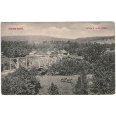 1939 - Malnas-bai, podul cu calea ferata (jud.Harghita)