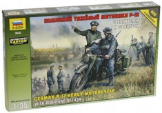 1:35 German R-12 Heavy Motorcycle with rider and officer 1:35 foto