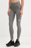 The North Face leggins de antrenament Flex 28IN culoarea gri, uni, NF0A8EJB0UZ1