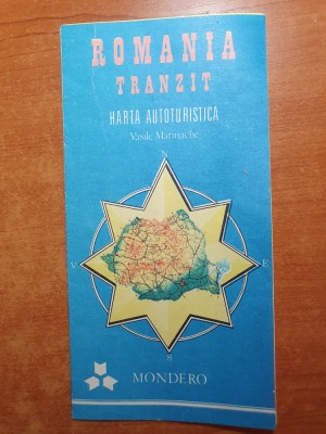 romania tranzit - harta autoturistica - perioada comunista foto