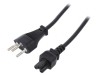 Cablu Alimentare IEC C5 SEV-1011 1,8m Negru