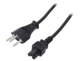 Cablu Alimentare IEC C5 SEV-1011 1,8m Negru
