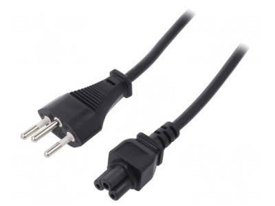 Cablu Alimentare IEC C5 SEV-1011 1,8m Negru foto