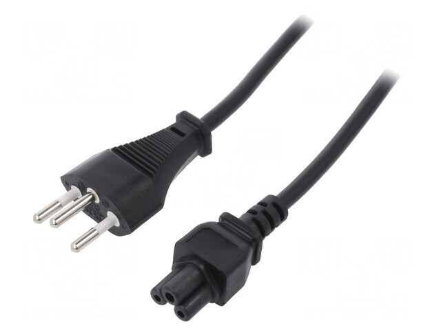 Cablu Alimentare IEC C5 SEV-1011 1,8m Negru