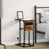 Cumpara ieftin Noptieră Stejar afumat 41.5 x 26 x 60.5 cm Lemn compozit