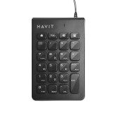 Havit - Numeric Keypad (KB223) - USB, 1.5m, 80mA, ABS - Black