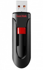 Stick de memorie SanDisk Cruzer Glide USB 2.0 128GB negru+rosu foto