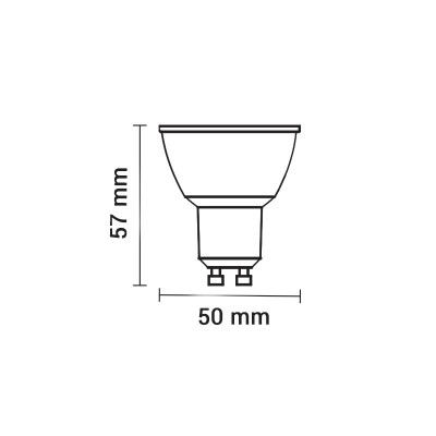 Bec LED SMD GU10 7W 110&amp;deg; foto