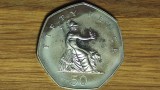 R08 Anglia Marea Britanie -moneda colectie PROOF- 50 pence 1983 AUNC - serie rara !, Europa