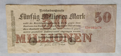 Germania - 50 millionen Mark (1923) 12M30 foto