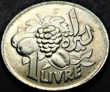 Cumpara ieftin Moneda FAO 1 LIVRE / LIRAH - LIBAN, anul 1968 *cod 1979 - rara, Asia