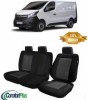 Huse Scaune Auto Opel Vivaro 2014-2020, 3 Locuri, Confort Line Premium, Montaj Facil, Material Rezistent, Certificate TUV
