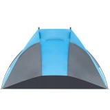 Cort plaja si picnic deschis Sersimo, protectie UV, 220x115x120cm, albastru gri Household NewTrend