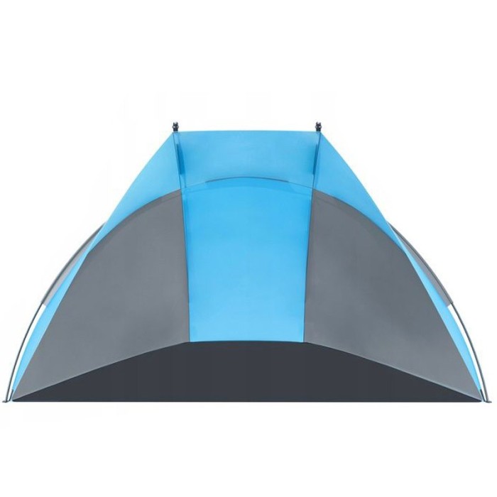 Cort plaja si picnic deschis Sersimo, protectie UV, 220x115x120cm, albastru gri Household NewTrend