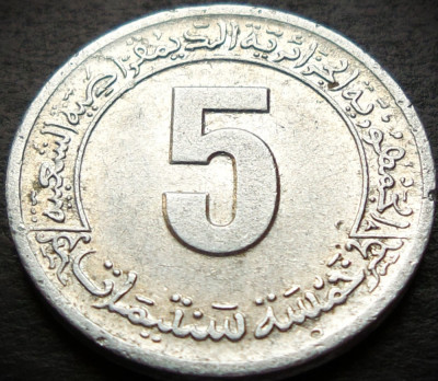 Moneda FAO 5 CENTIMES - ALGERIA, anul 1974 * cod 4361 foto