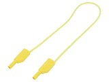 Cablu de Masurare ST&amp;Auml;UBLI 19A, Mufa Banana 4mm, 0.5m, Silicon, Galben, 1kV